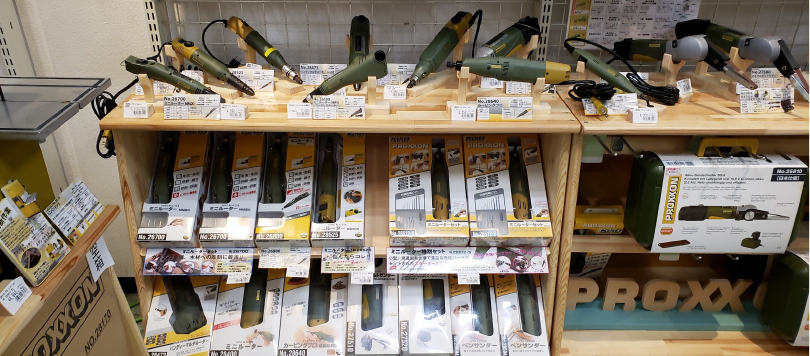 ナニワネジ2号店のプロクソンコーナー